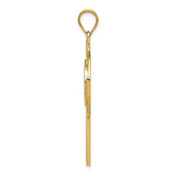 14k Celtic Claddagh Cross Pendant - Picture 2 of 3